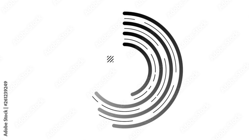 Infographic Element - Radial Bar Chart Infographic Element - Radial Bar Chart