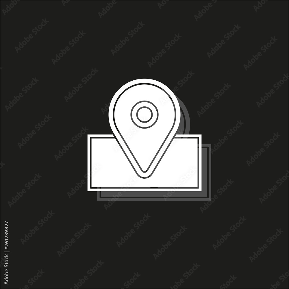 navigation icon - vector map marker icon - location pin - gps symbol navigation icon - vector map marker icon - location pin - gps symbol