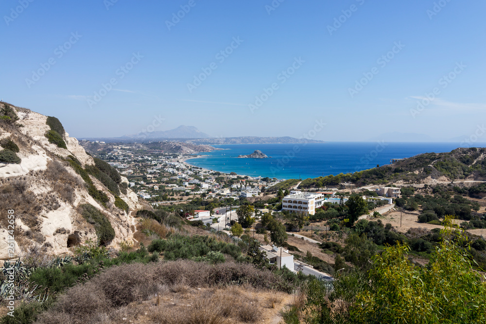 view of the island of greece