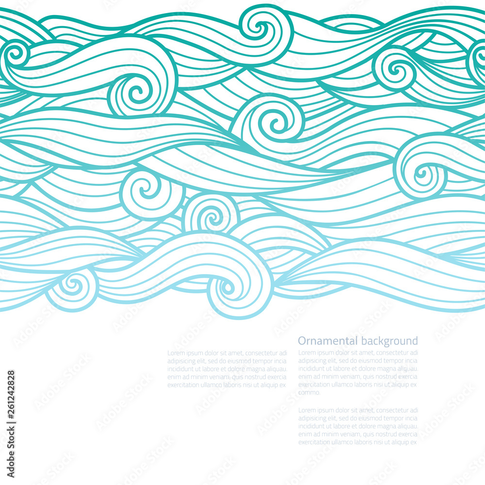 Waves pattern design with copy space Waves pattern design with copy space