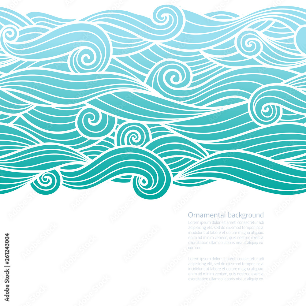 Waves pattern design with copy space Waves pattern design with copy space