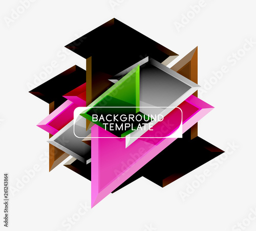 Free Download Triangular low poly background design, multicolored triangles. Vector - GFXLoad