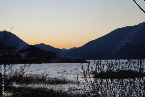Lake Kawaguchiko sunset