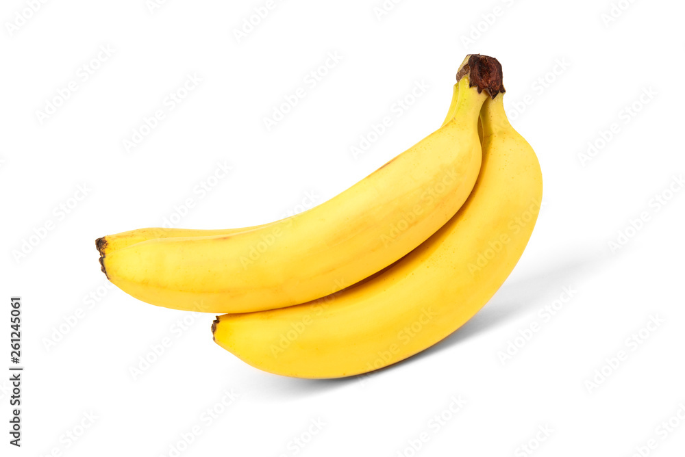 Banana isolated on white background. 