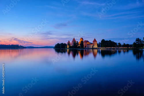 Trakai Island Castle in lake Galve, Lithuania © Dmitry Rukhlenko