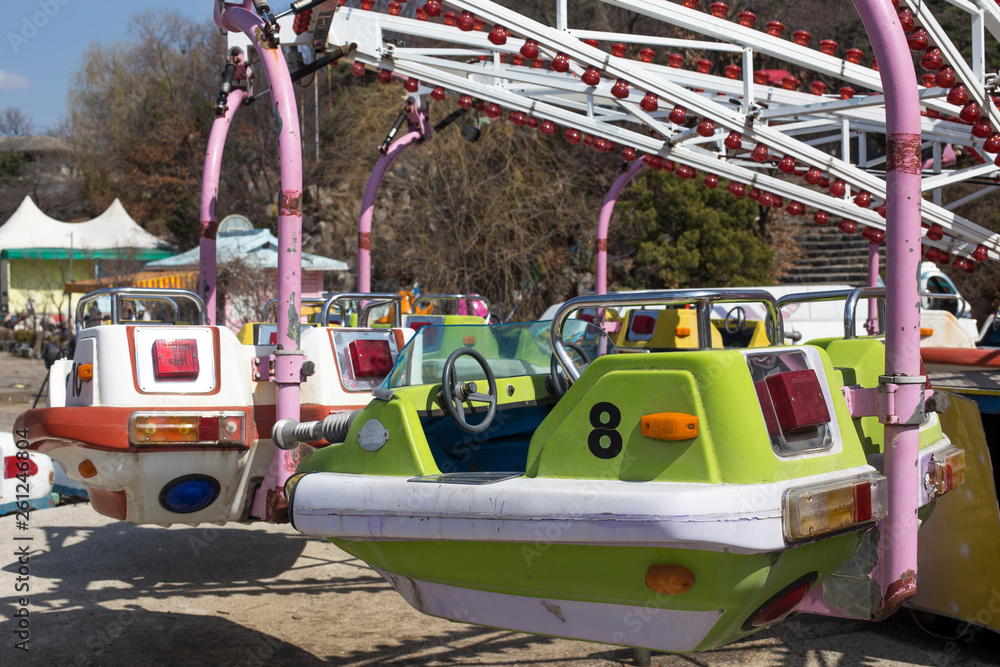 amusement park funfair cars