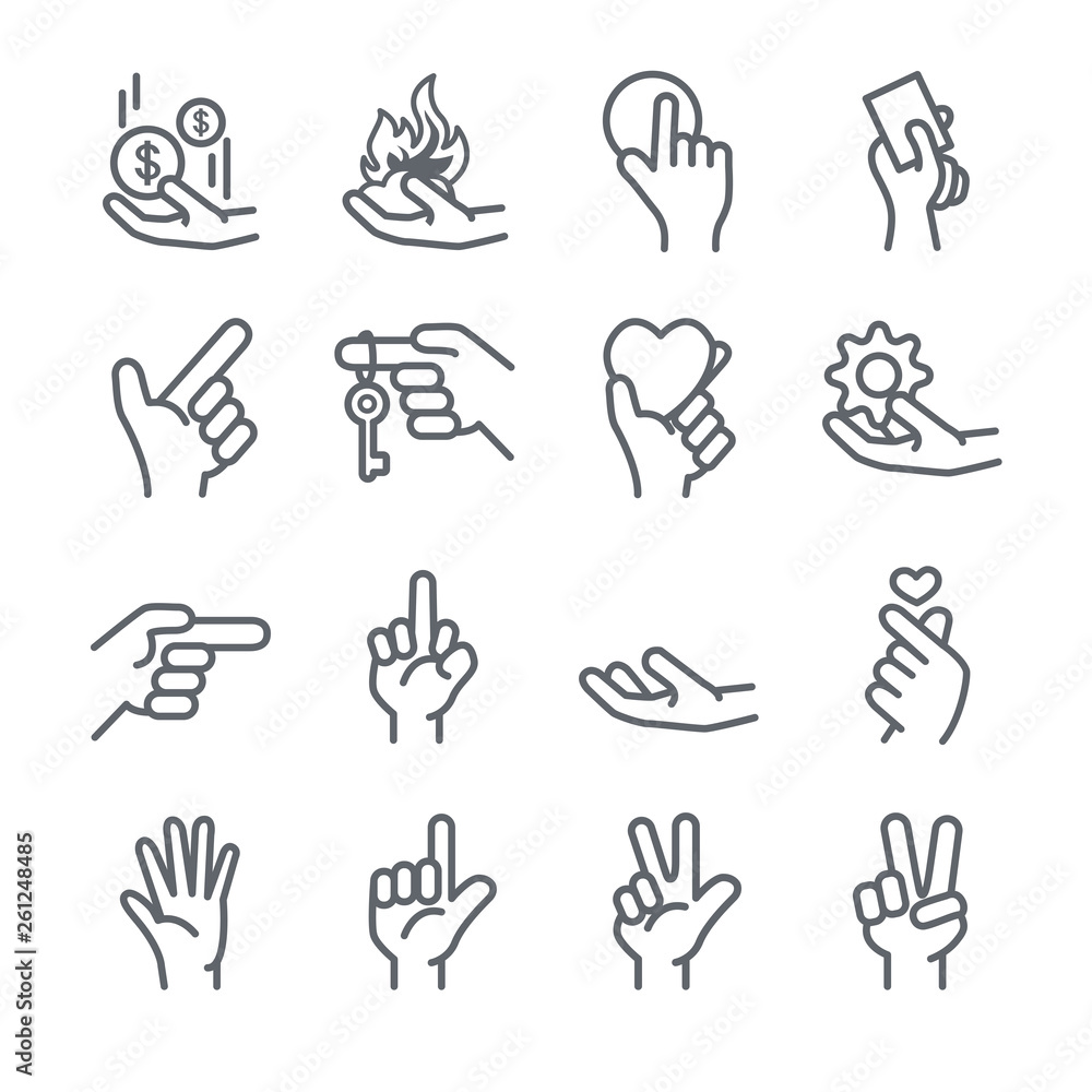 Hand icon Hand icon
