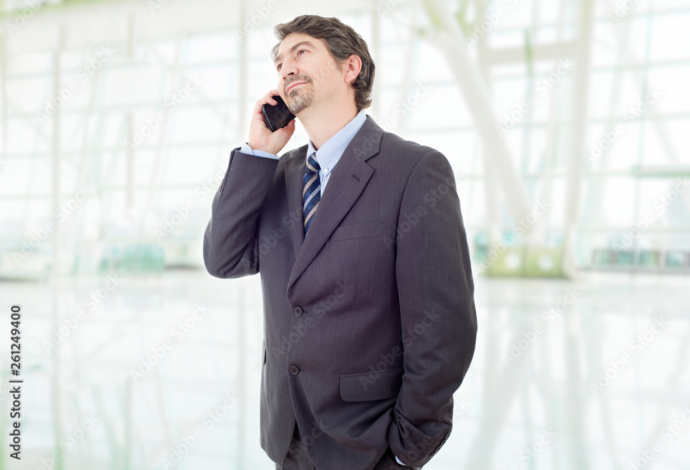 on the phone on the phone