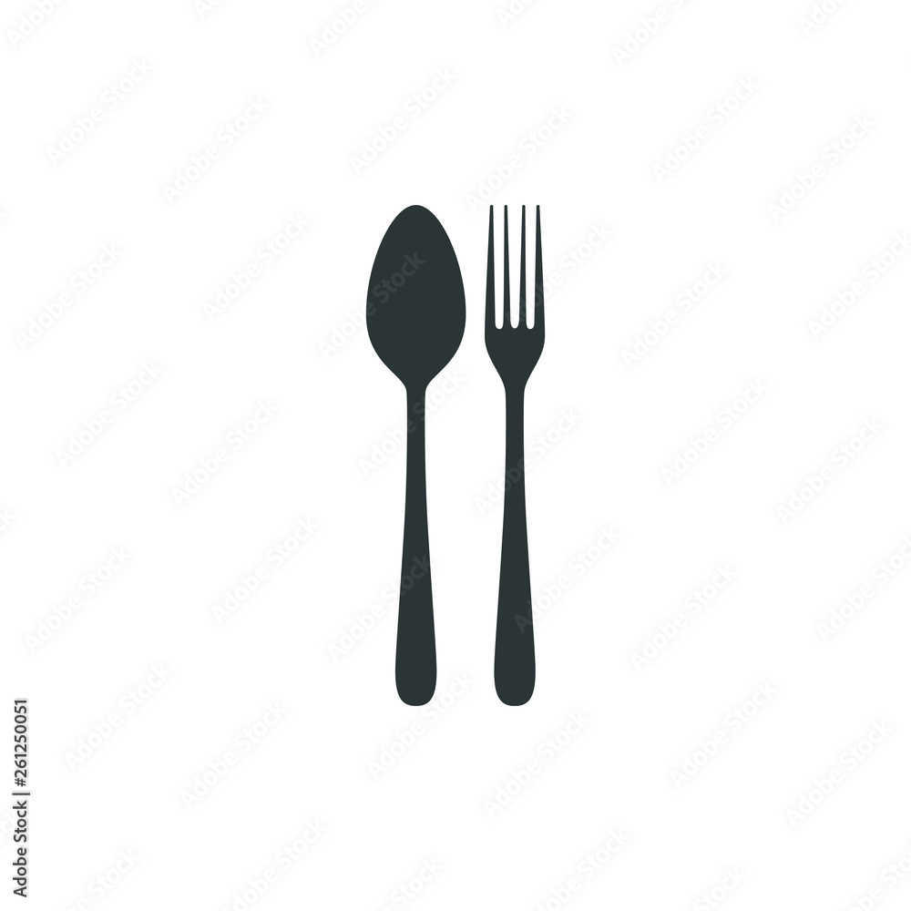 Cutlery Icon Vector logo for culinary business all company with modern high end look Cutlery Icon Vector logo for culinary business all company with modern high end look