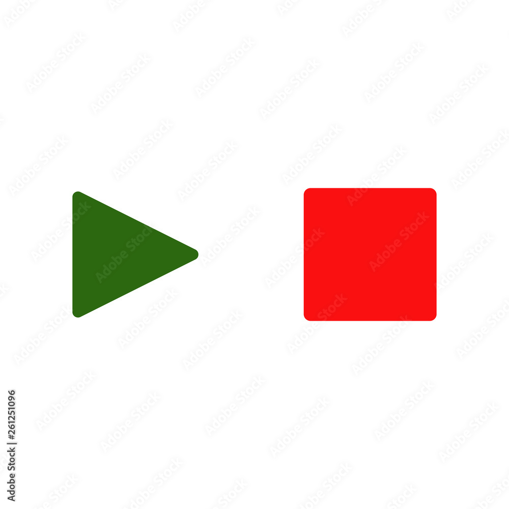 Play button web icon, vector illustration. Play button web icon, vector illustration.