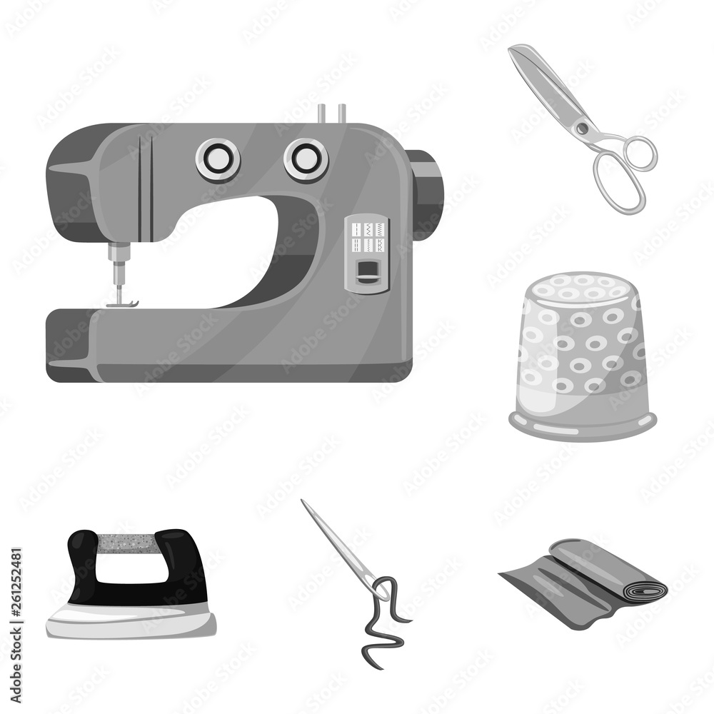 Vector design of dressmaking and textile icon. Set of dressmaking and handcraft stock symbol for web. Vector design of dressmaking and textile icon. Set of dressmaking and handcraft stock symbol for web.