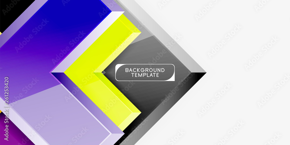 Glossy modern geometric background, abstract arrows composition Glossy modern geometric background, abstract arrows composition