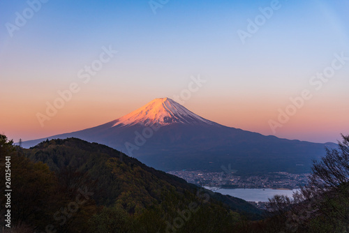 Mount Fuji sunrise with cityspace © tore2527