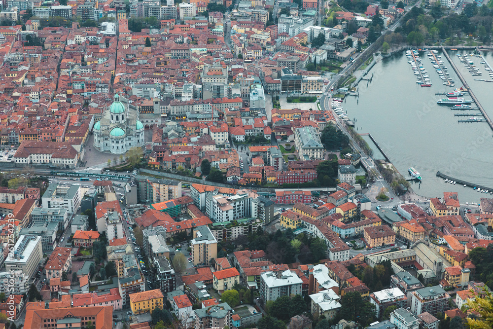 City of Como seen from above