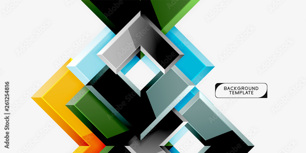 Glossy arrows geometric background Glossy arrows geometric background
