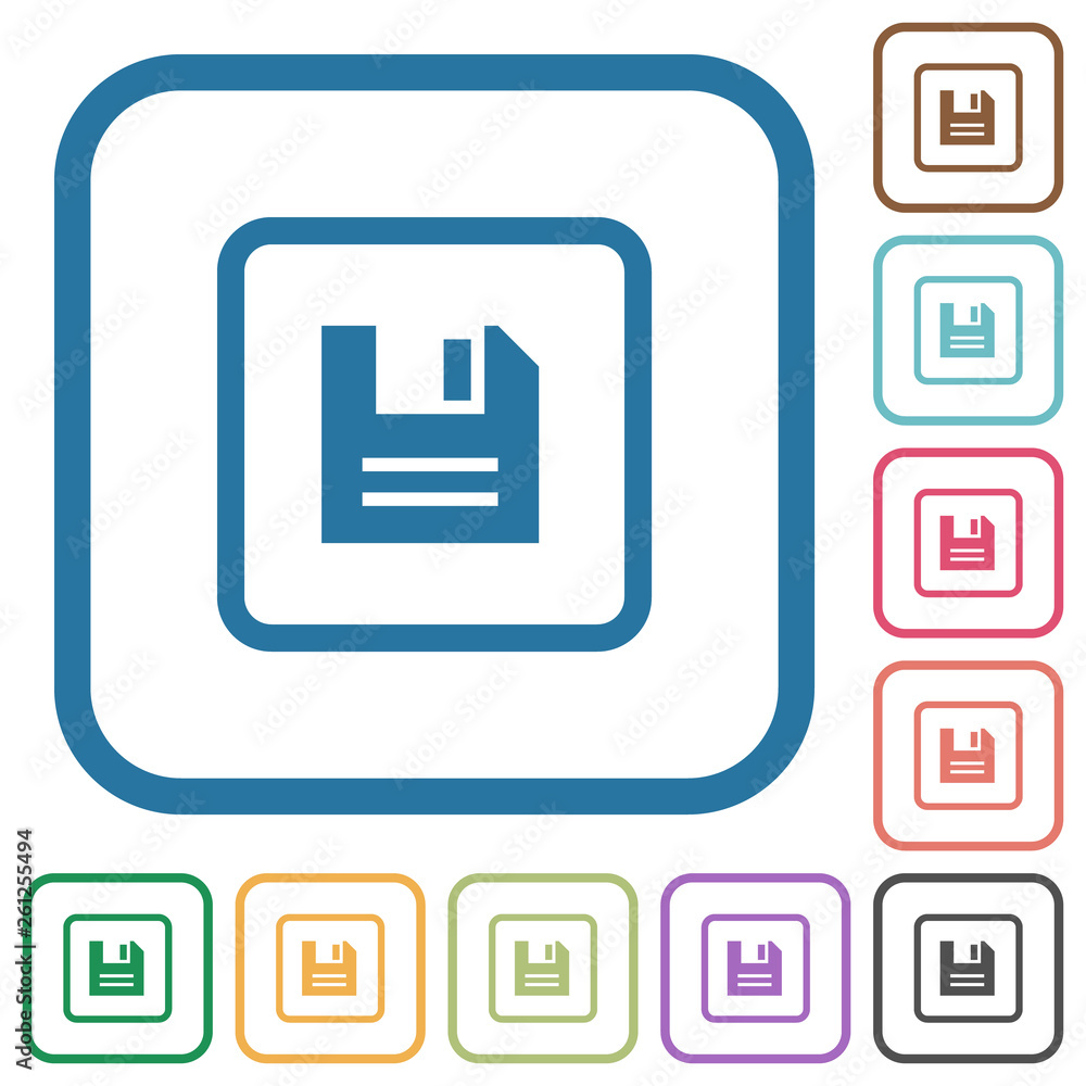 Save object simple icons Save object simple icons