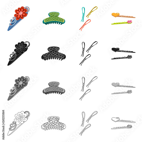Vector design of beauty and fashion symbol. Set of beauty and female stock symbol for web.
