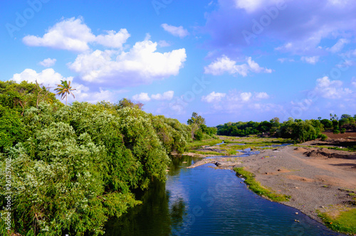 Krushna river at Arale  Satara  Maharashtra  India.