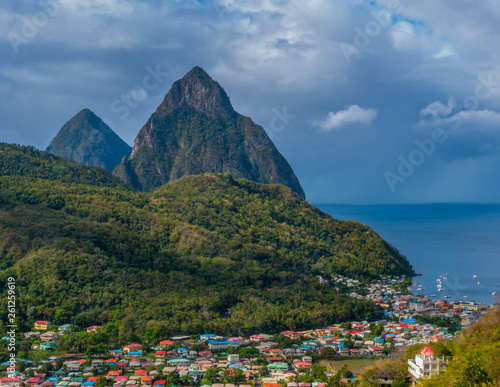Morning Piton views after a rain shower