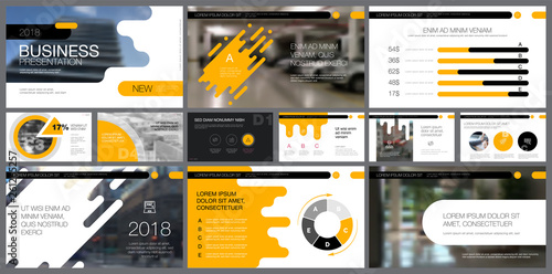 Pink and white infographic elements with toned photos