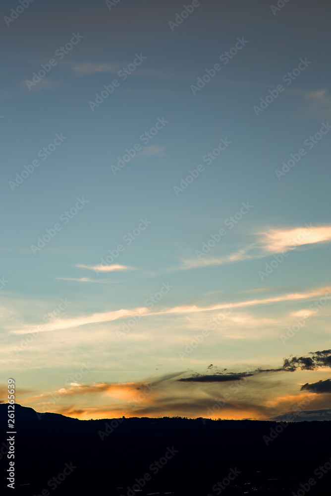 Multiple exposure of a peaceful dusk at the Andean mountains near the colonial town of Villa de Leyva, in central Colombia. Multiple exposure of a peaceful dusk at the Andean mountains near the colonial town of Villa de Leyva, in central Colombia.