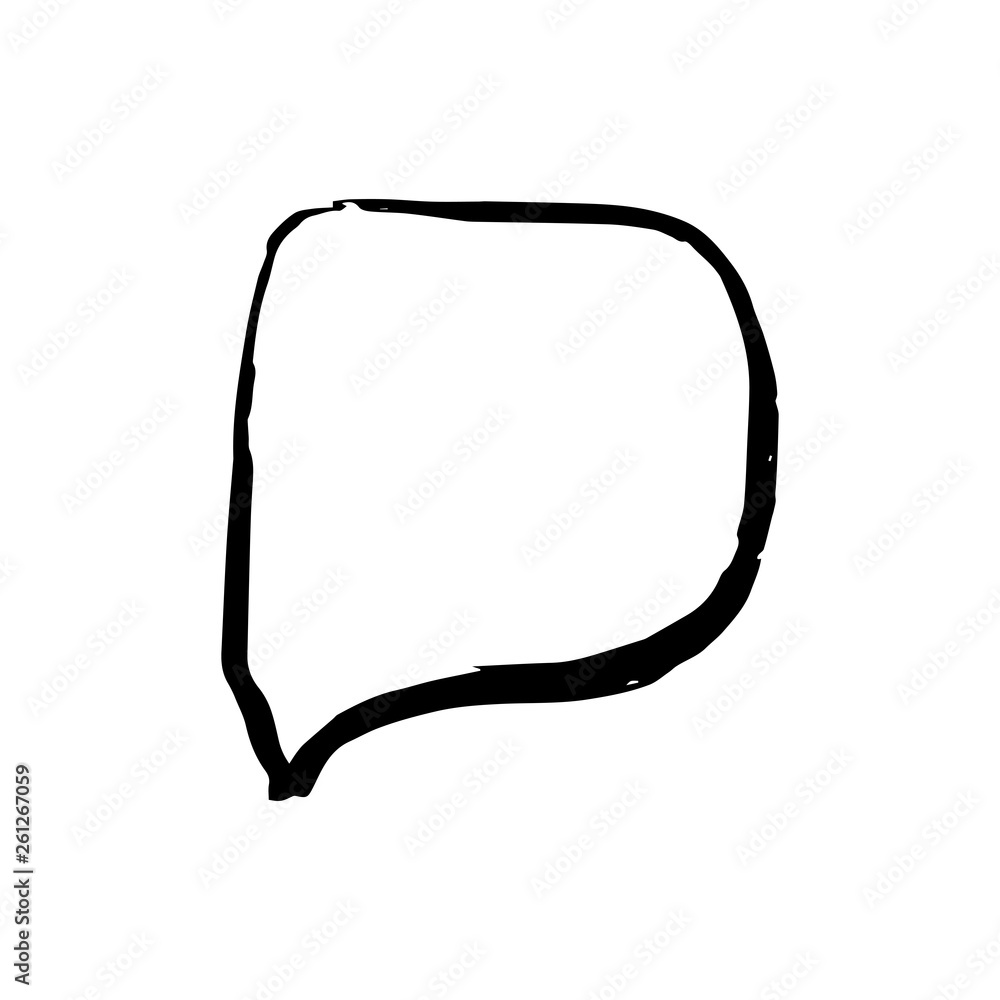 Black ink hand drawn paintbrush frame, vector isolated element. Rough or Scribble Shape for Messages Black ink hand drawn paintbrush frame, vector isolated element. Rough or Scribble Shape for Messages