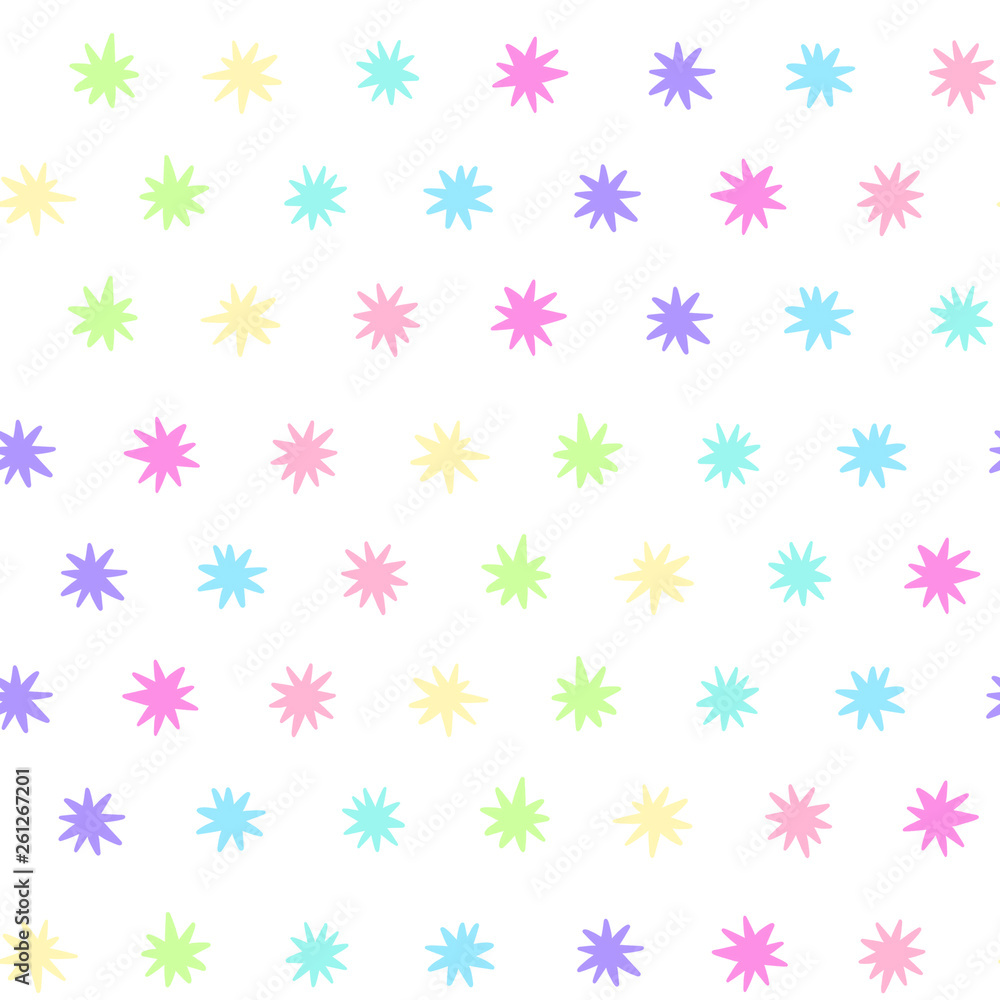 Abstract seamless colourful pattern with stars Abstract seamless colourful pattern with stars