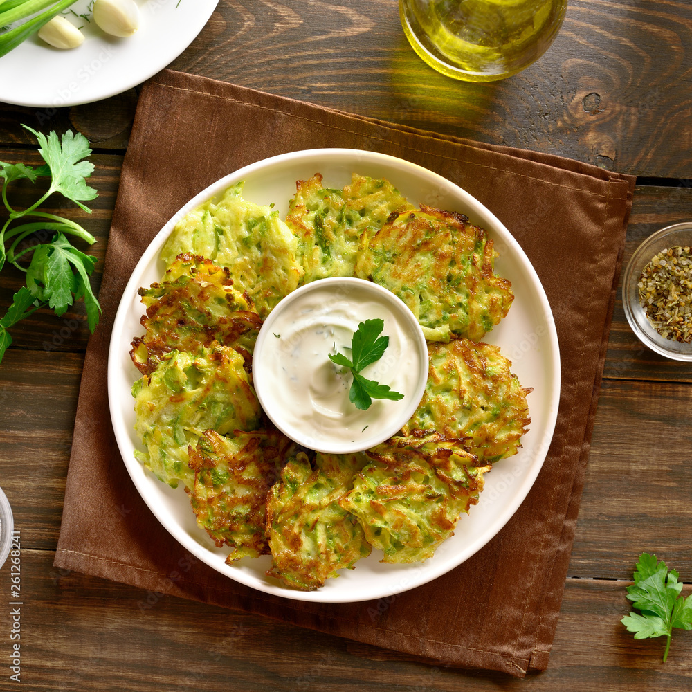 Zucchini fritters Zucchini fritters