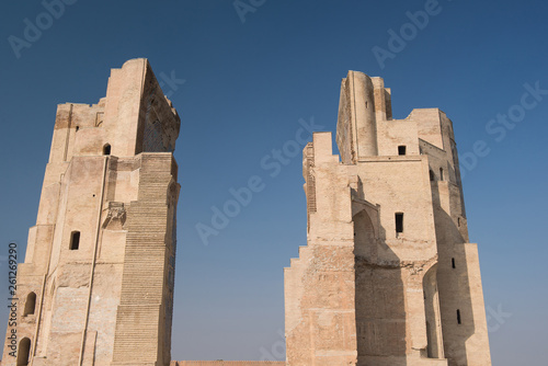 Great portal Ak-Saray - White Palace of Amir Timur, Uzbekistan, Shahrisabz. Ancient architecture of Central Asia