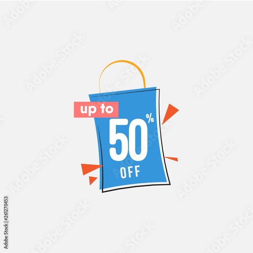 Discount up to 50% off Vector Template Design Illustration