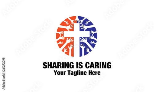Free Download Sharing is Caring Logo - GFXLoad