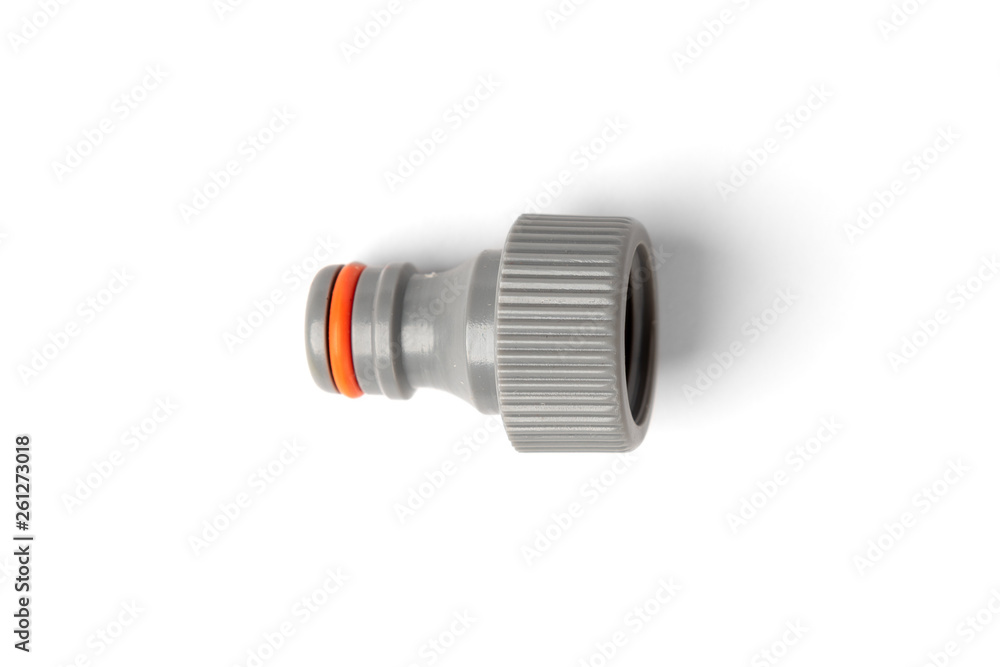 Hose connector isolated on white background. Hose connector isolated on white background.