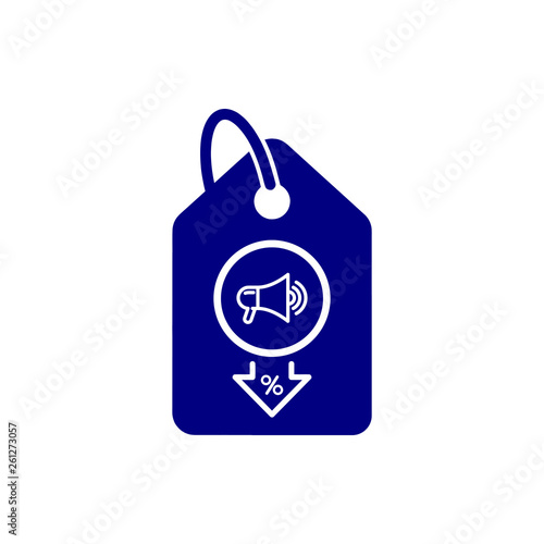 Discount, price, sales discount, shopping,offer, business product discount navy blue color icon