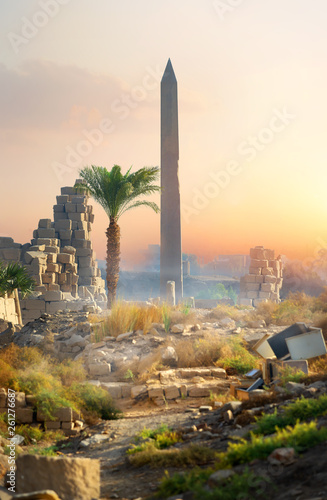 Ruins of Karnak temple
