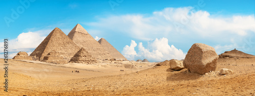 Pyramids of Giza panorama