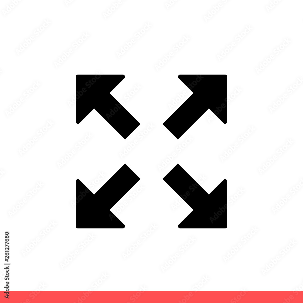 Full screen icon vector isolated on white background Full screen icon vector isolated on white background