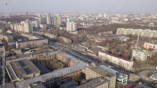 Wallpaper Mural Aerial video of the old district of Kiev. Ukraine. Torontodigital.ca