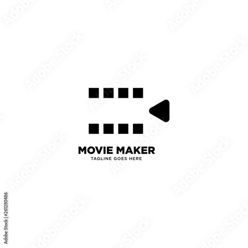 Movie Maker logo template, vector illustration icon element - Vector