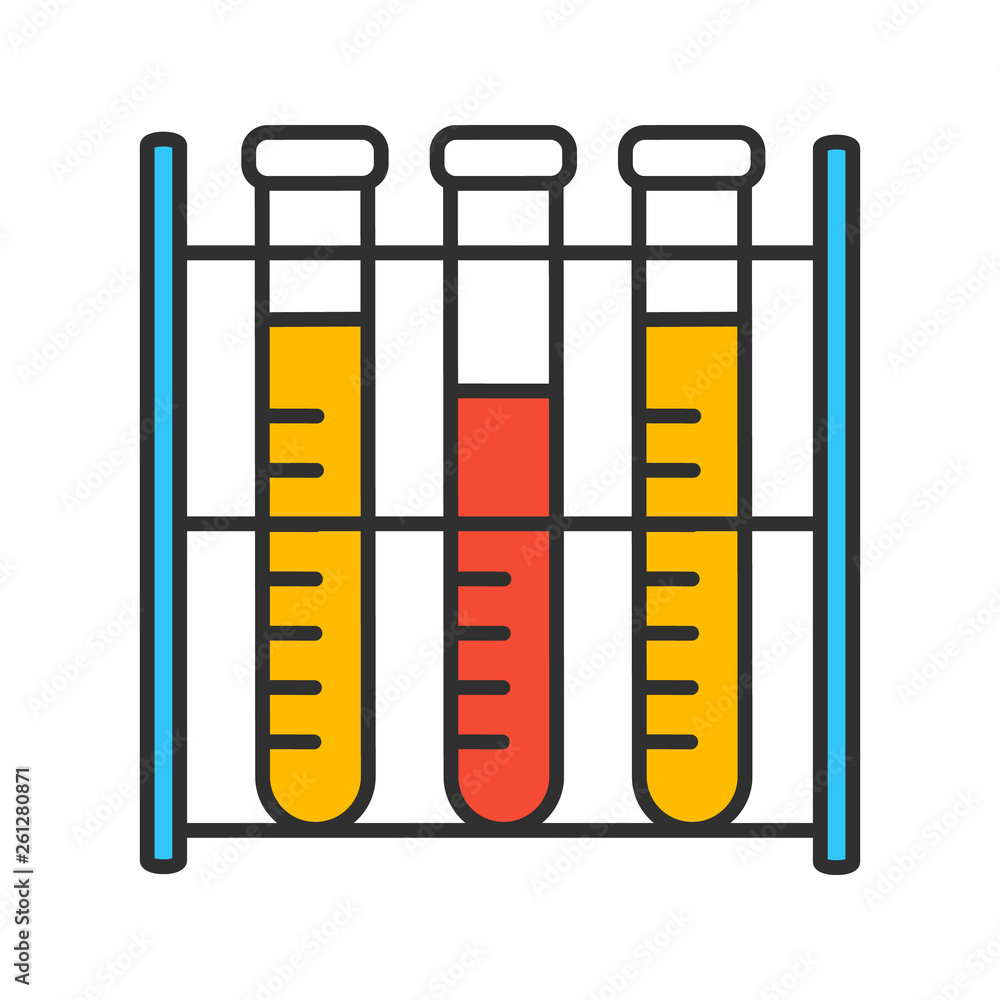 Lab analysis color icon Lab analysis color icon