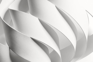 Creative image with curved elements, abstract.