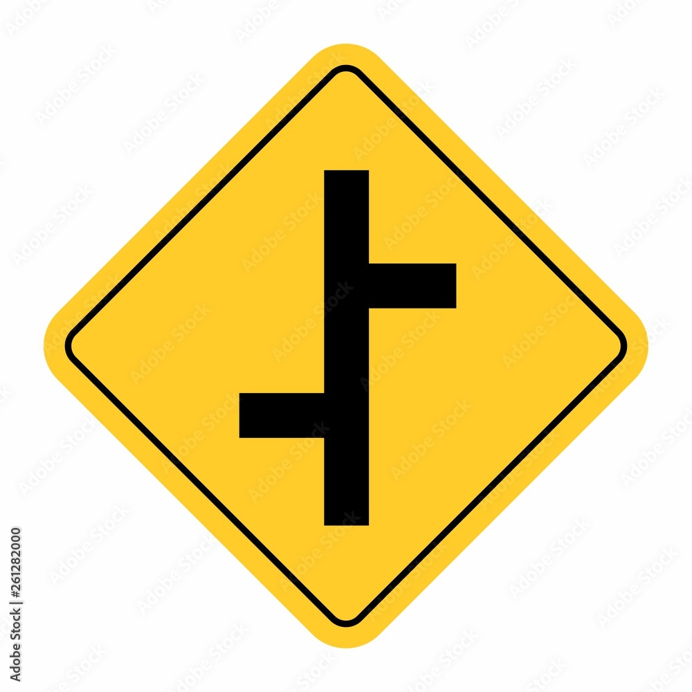 Fototapeta premium Junction Traffic Road Sign
