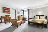 Luxurious modern hotel room apartment interior