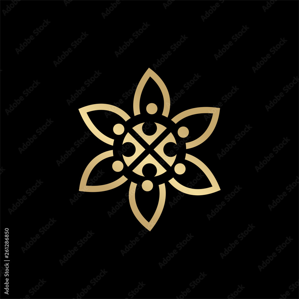 Community and adoption care logo design template Community and adoption care logo design template