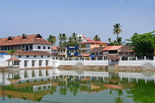 Pond in Trivandrum city (Thiruvananthapuram), state Kerala, India