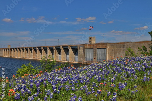 Whjitney Dam, a public owned energy generating dam in Texas