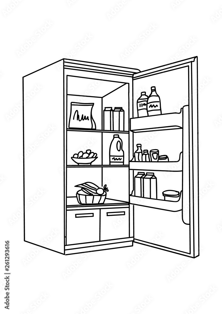 How to Draw a Refrigerator  HelloArtsy