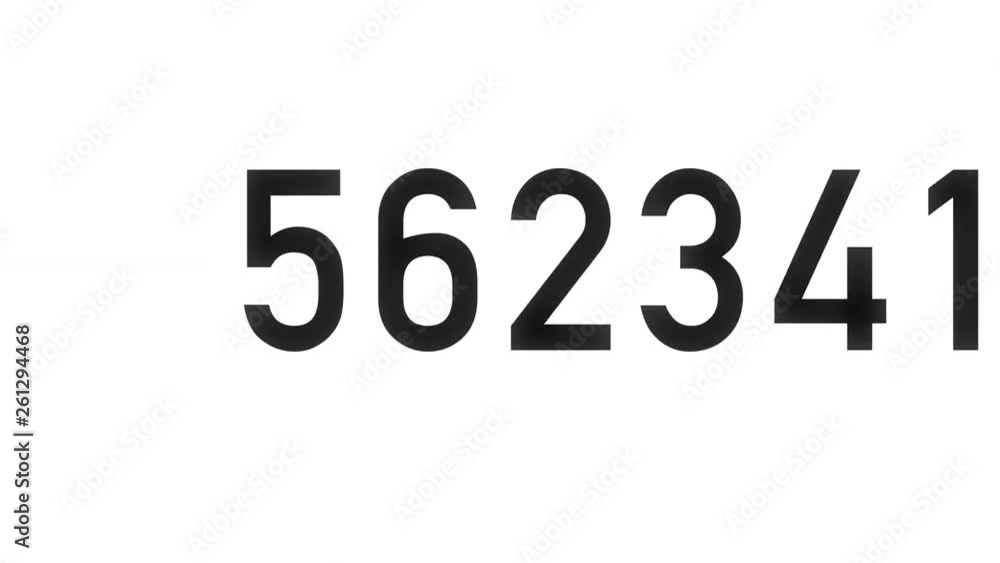 Loopable: Exponential growth concept. Sliding digits of number growing faster and faster according to exponential law. Black digits on white background. Loopable: Exponential growth concept. Sliding digits of number growing faster and faster according to exponential law. Black digits on white background.