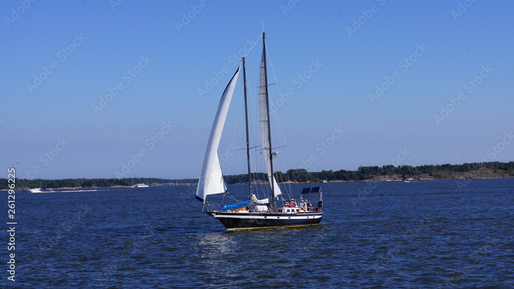 Fototapeta premium Wasser Meer Seen Boot