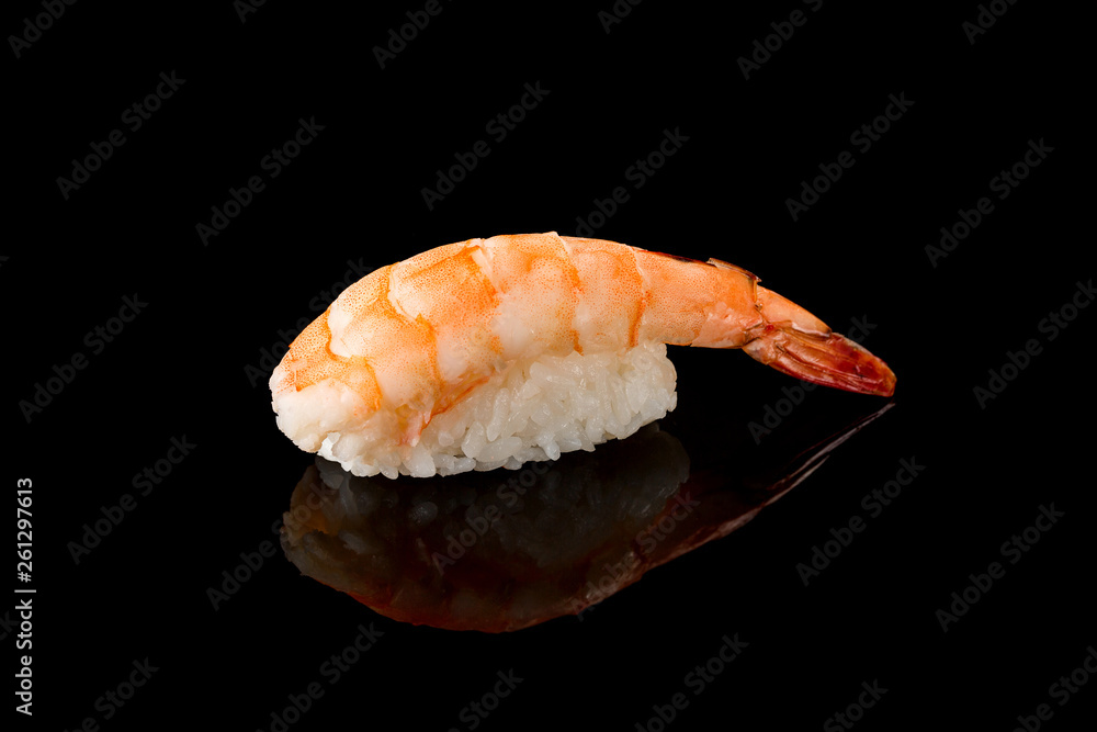 Sushi, a piece of fish with rice. Japanese food Sushi, a piece of fish with rice. Japanese food