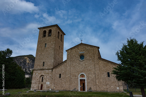 Rocchetta a Volturno, Isernia, Molise. Abbazia benedettina di San Vincenzo al Volturno. Storica abbazia benedettina posta nel territorio dell'Alta Valle del Volturno. photo